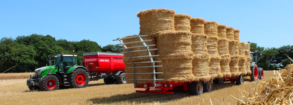 Essieux agricoles : transport, plateaux, travail du sol, épandage, récolte. Freinage 25/30/40 km/h.